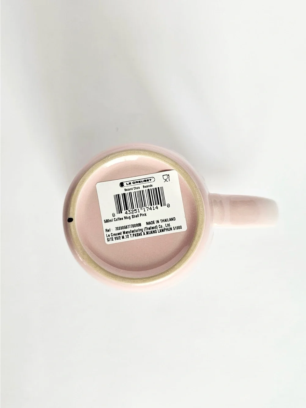 Le Creuset Ombre Pink to Cream Stoneware Mug